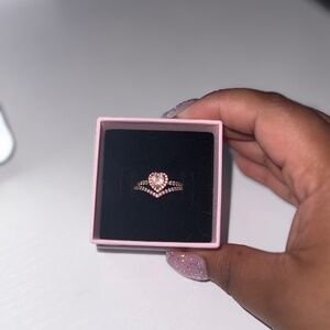 Pandora Rose Gold Ring set